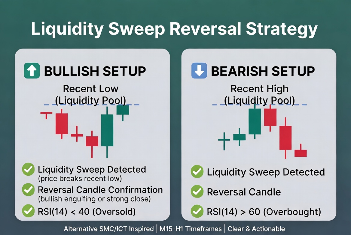 Liquidity Sweep Reversal Strategy trading strategy chart 1
