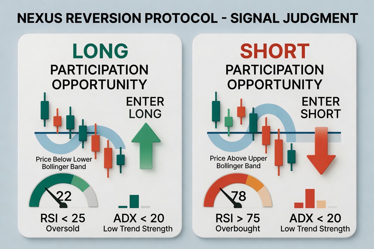 Nexus Reversion Protocol trading strategy chart 1