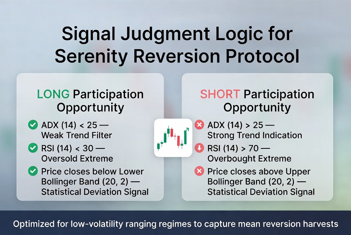Serenity Reversion Protocol trading strategy chart 1