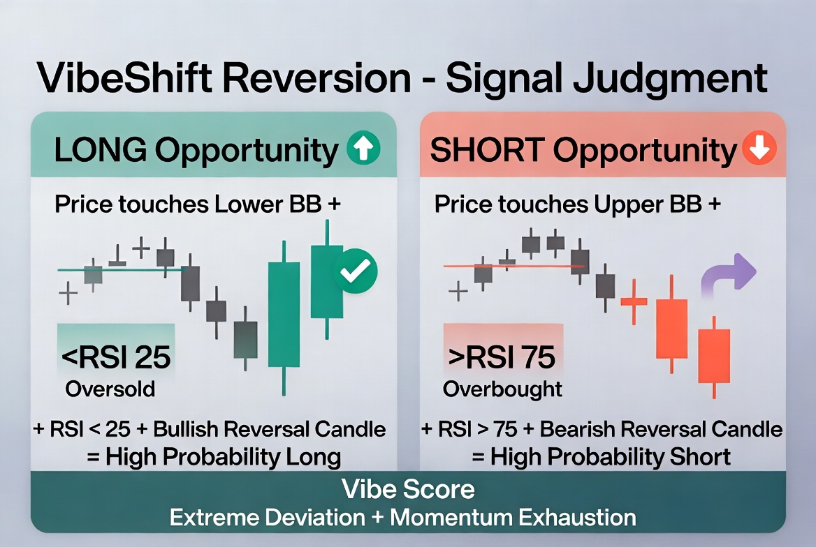 VibeShift Reversion System trading strategy chart 1